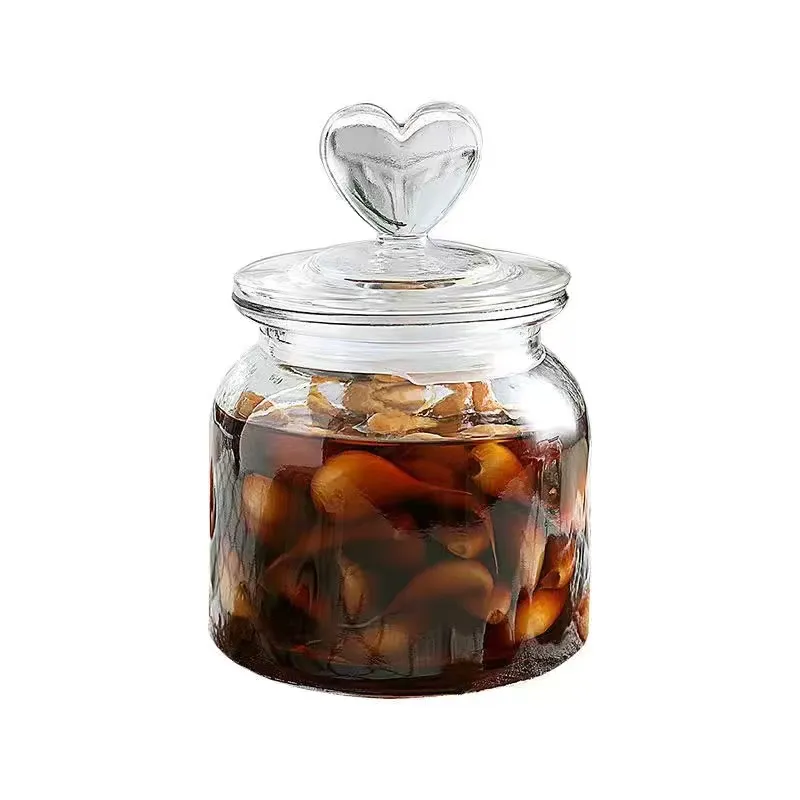 High Quality Clear Glass Food Jar Storage Candy Jar 650ml950ml1350ml