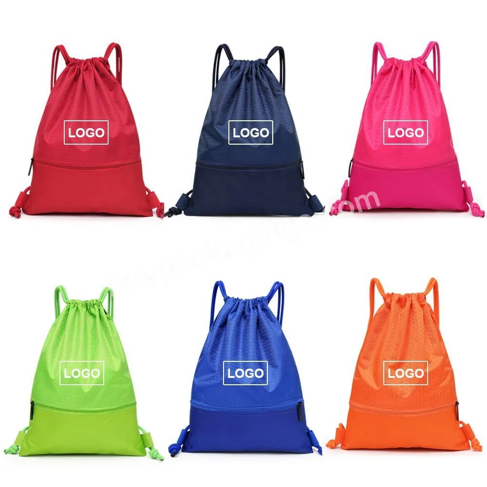 High Quality Custom Logo Printing Drawstring Cloth String Bag Sac De Dos Sport Teenager School Backpack Polyester With Pockets - Buy Polyester Drawstring Bag,Drawstring Bag,Polyester Backpack Bags.