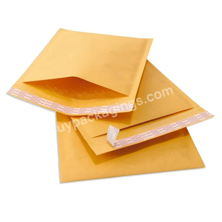 High Quality Custom Shipping Envelope Padded Blue Red Yellow Light Pink Waterproof White Paper Mailers Bag Bubble Mailer