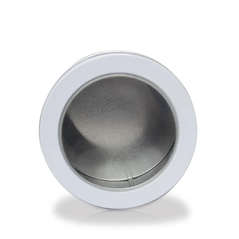 High Quality Customizable  round Tin Box Window Aluminium Can Pvc Tinplate Metal Acceptable 0.23mm