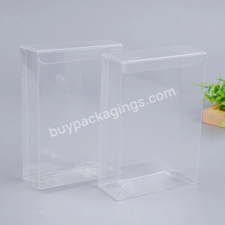 High Quality Customize Logo Clear PET PVC Plastic Folding Box Plastic Packaging Box