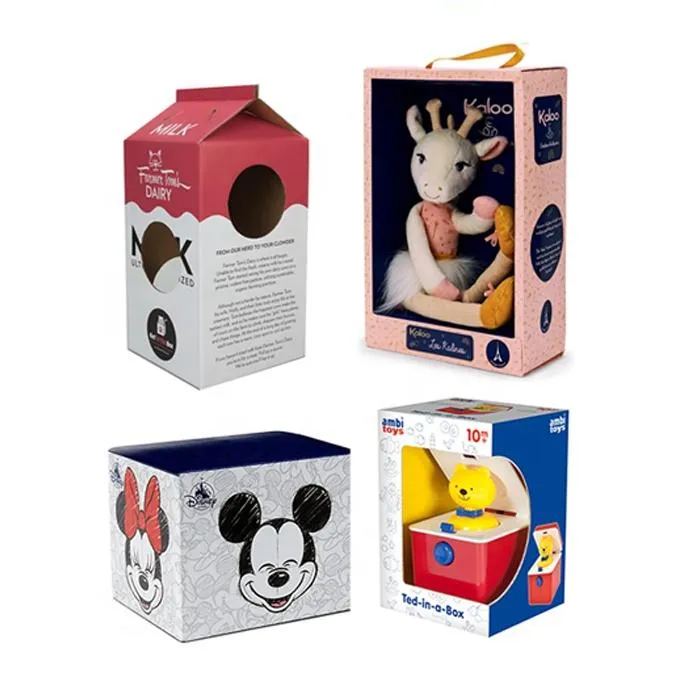 High Quality Kids Toy Package Customized Cardboard Gift Packing Box Paper Box With Window Toy Kids Gift Box