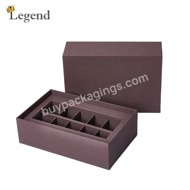 High Quality Nice Design Gift Candy Drawer Packing Paper Divider Luxury High End Chocolate Packaging Box