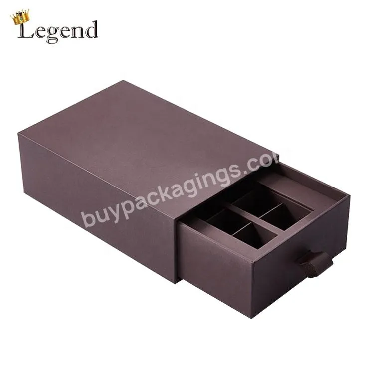 High Quality Nice Design Gift Candy Drawer Packing Paper Divider Luxury High End Chocolate Packaging Box