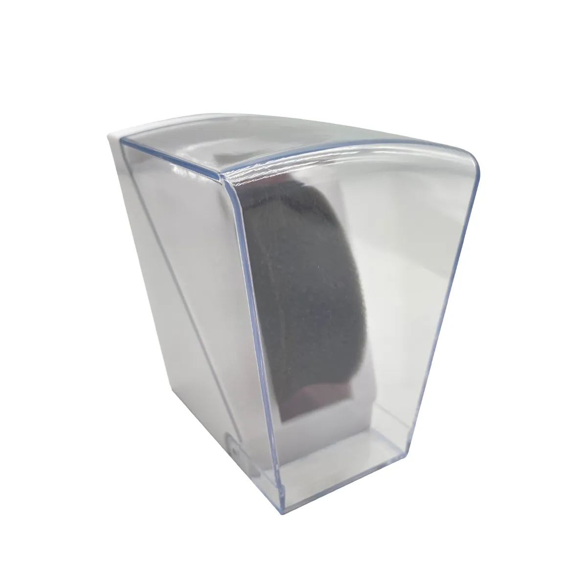 High Quality Open Watch Box Transparent White Plastic Watch Box