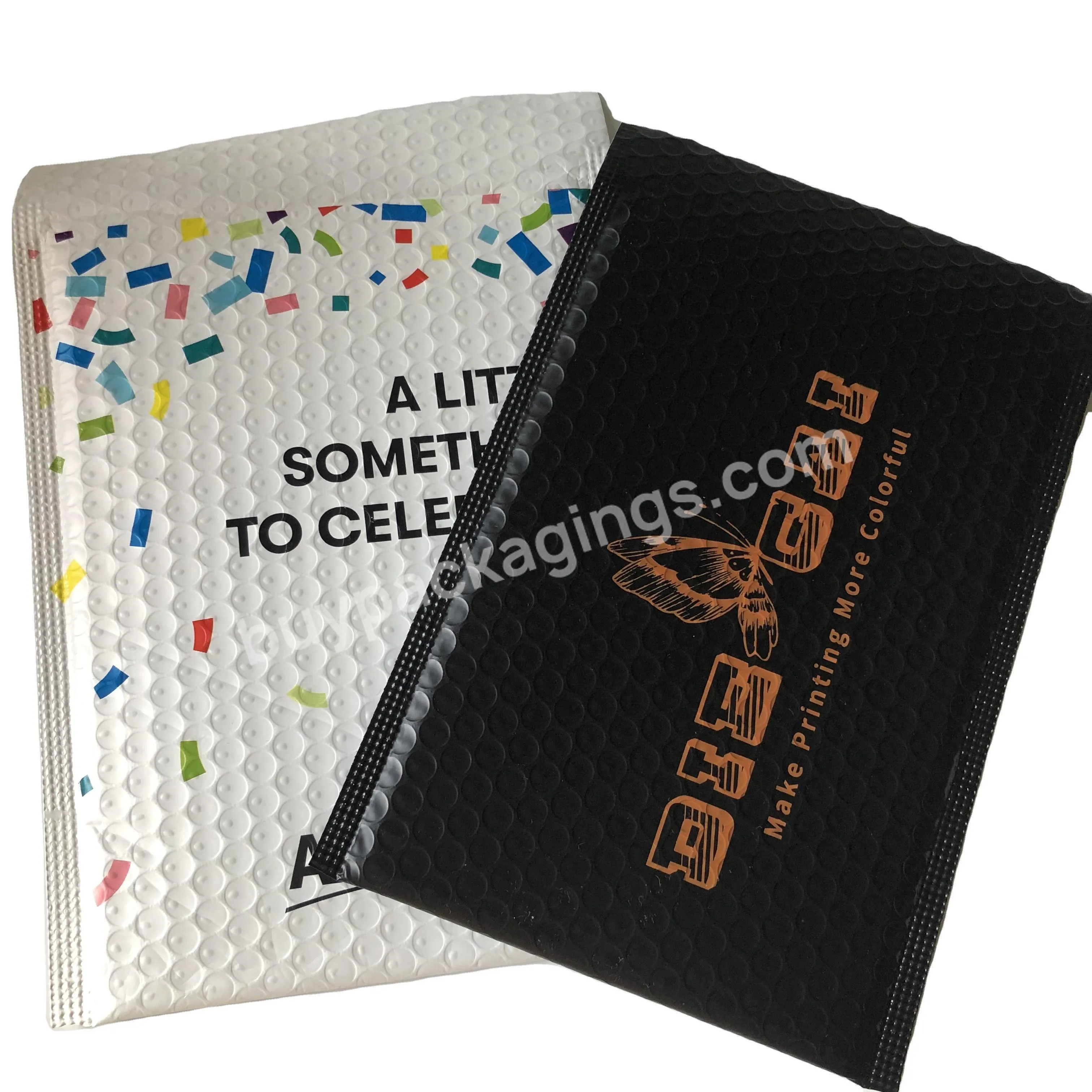 High Quality Packing Bag Eco Friendly White Recycle Plastic Mailing Bags Bubble Small Black Bubble Mailers Envelopes