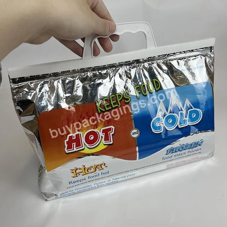 High Quality Portable Aluminium Foil Tote Ice Cream Cooler Bags