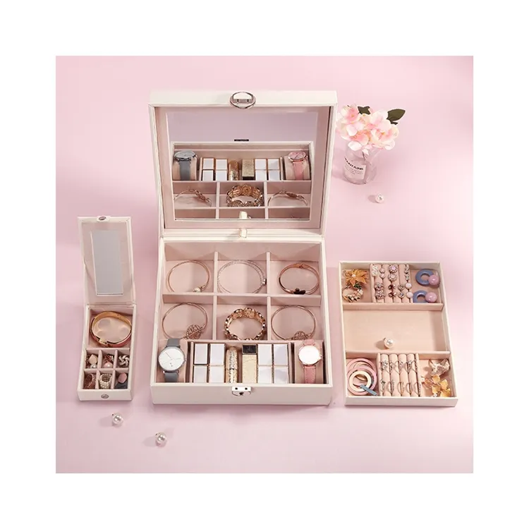 High Quality Preferential Stacker Style Necklace Ring Jewelry Storage Box