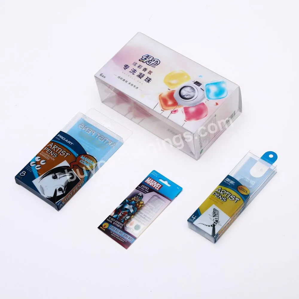 High Quality Raw Material Easy Folding Customized PVC Plastic Packing Gift Box