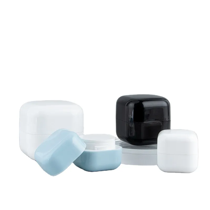 High Quality Square Round Corner  PP Material Cream Box Cosmetics Products Facial Mask Plastic Bottle Jar