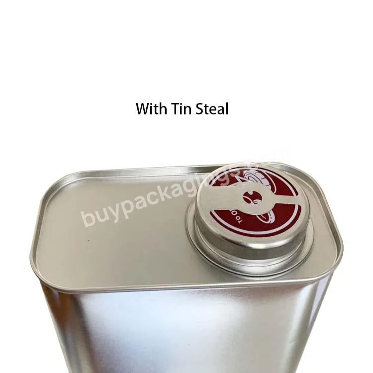 High Quality Tinplate Material Squeeze Lids 1l Square Tin Can For Oil Packaging From China