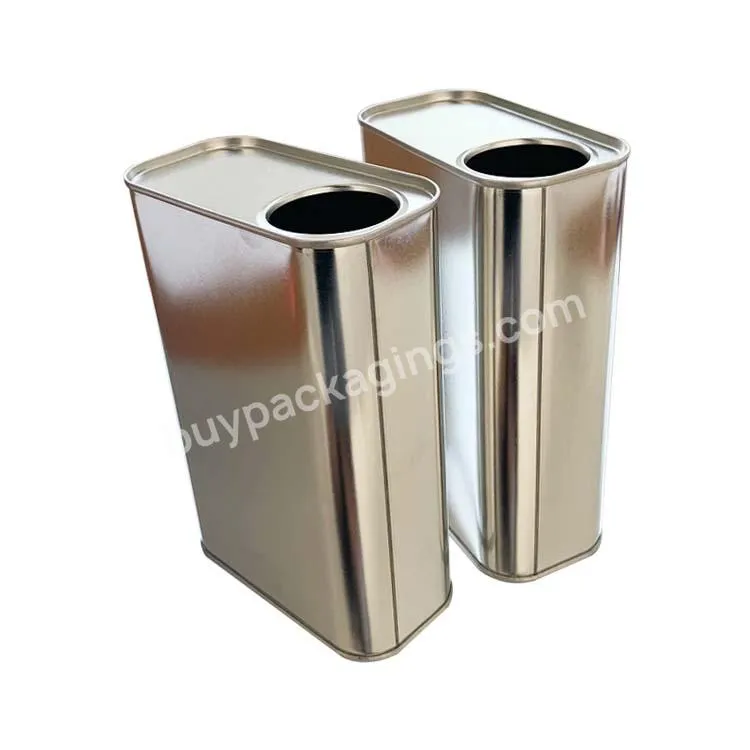 High Quality Top Sale Leak Proof 1l Oil Packaging Square Tin Can With Plastic Pull-up Lids