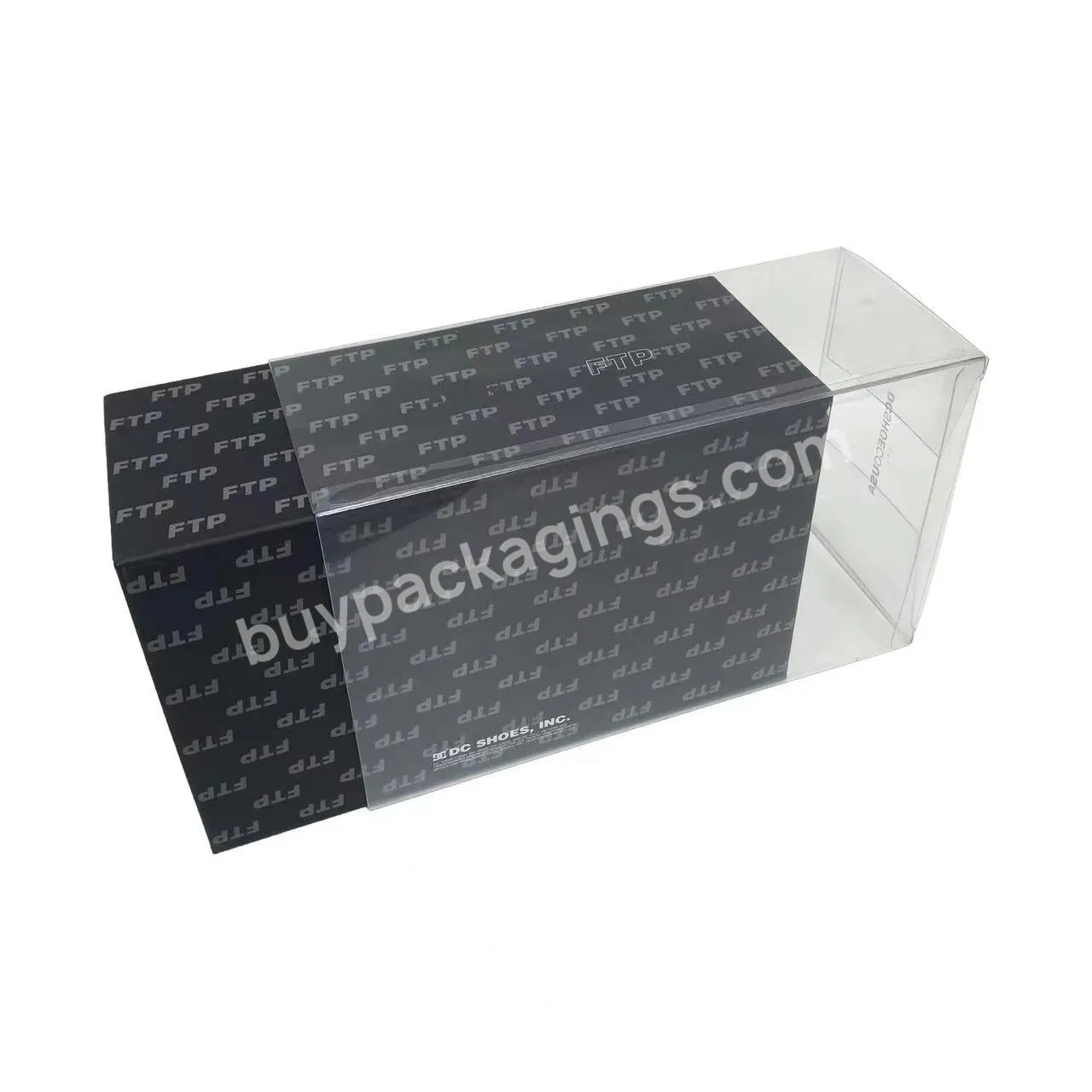 High Quality Transparent window Gift Packaging Paper Box Clear Shoe Box