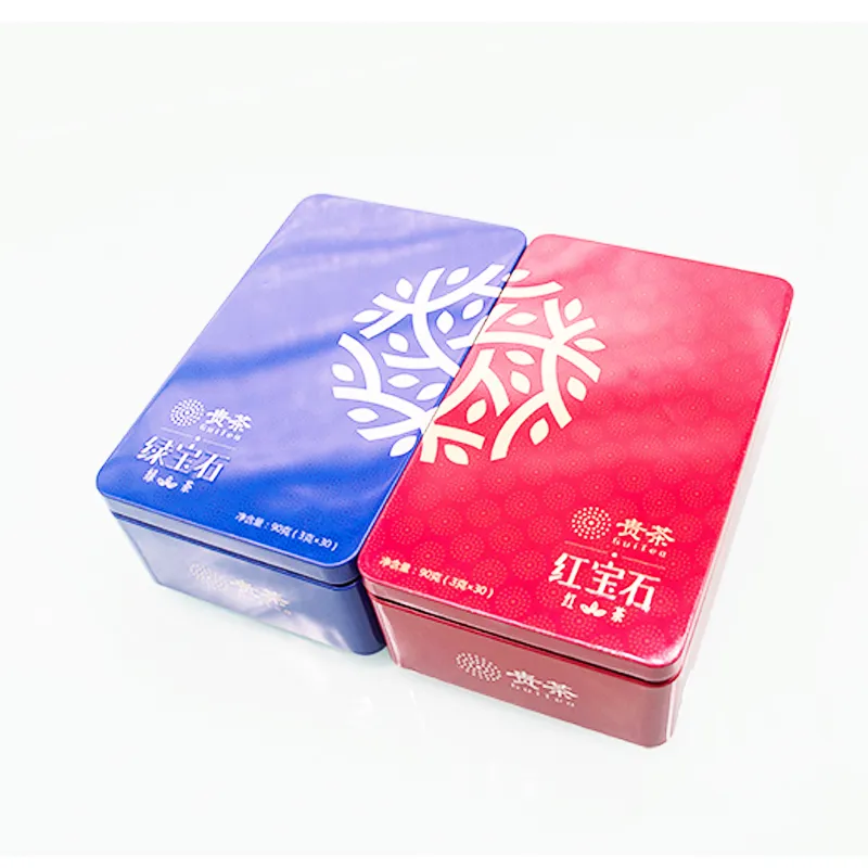 High Quality wholesale Custom collectable Rectangular storage tin case tinplate packaging guangdong  tin gift box metal