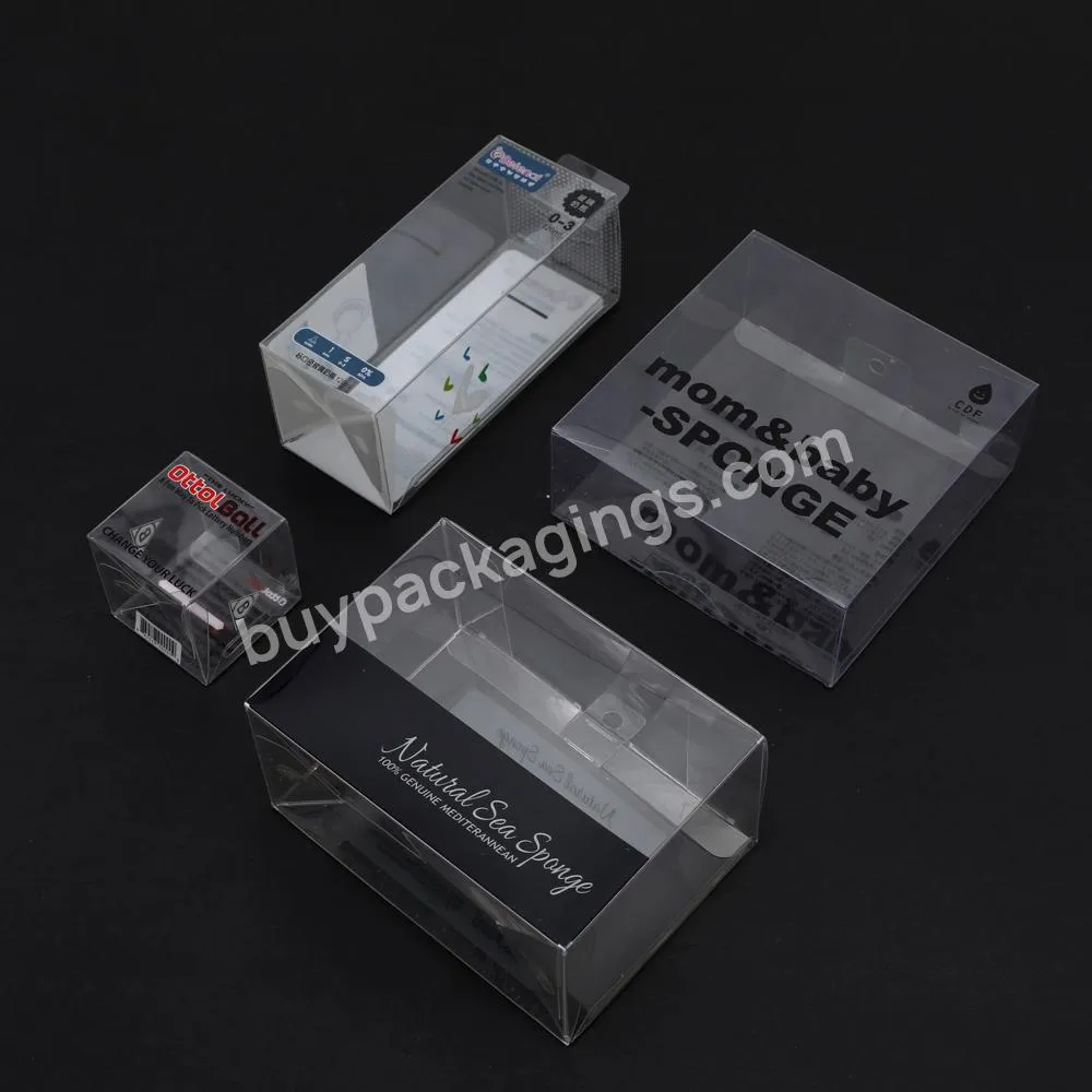 Hight Quality Customized Color Transparent Packaging Plastic PET PVC Cute Box