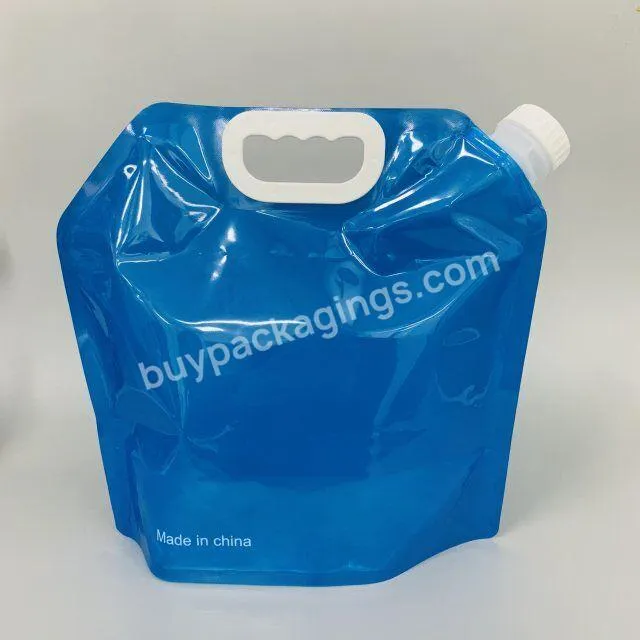 Hot Sale Bpa Free Reusable 5l/ Litre Cheap Plastic Foldable Water Bottle Bag - Buy 5 Litre Water Bottles,Water Bottle Bag With Custom Logo,Plastic Water Bottle.