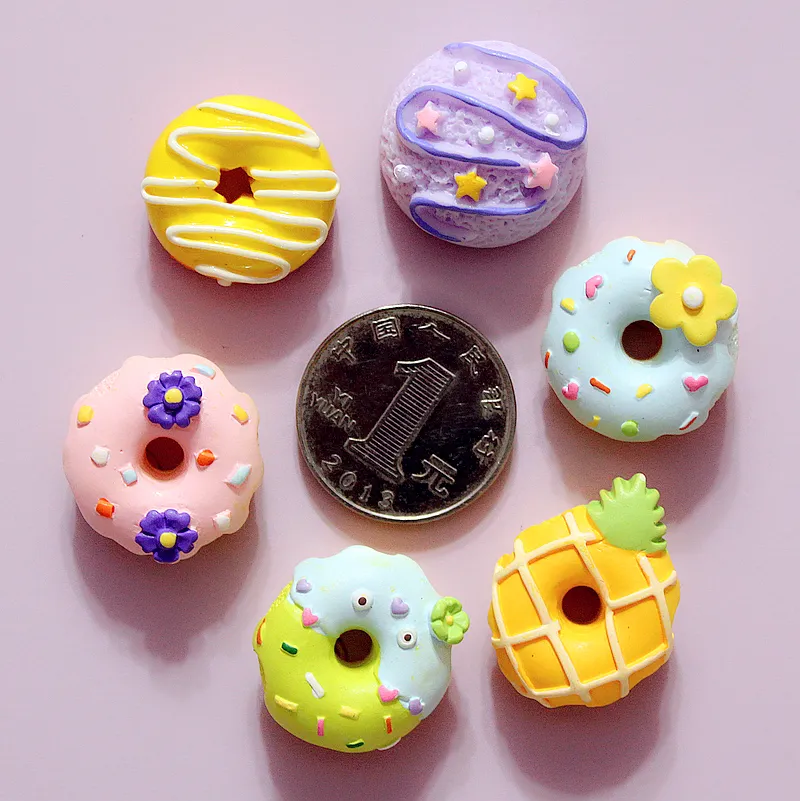 Hot Sale Food Doughnut Fridge Magnets 3D Resin Home Decoration Fridge Magnets