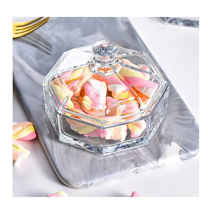 Hot Sale Food Storage Candy Cans Home Furnishings Creative Jewelry Storage Box High Quality Glass Jar