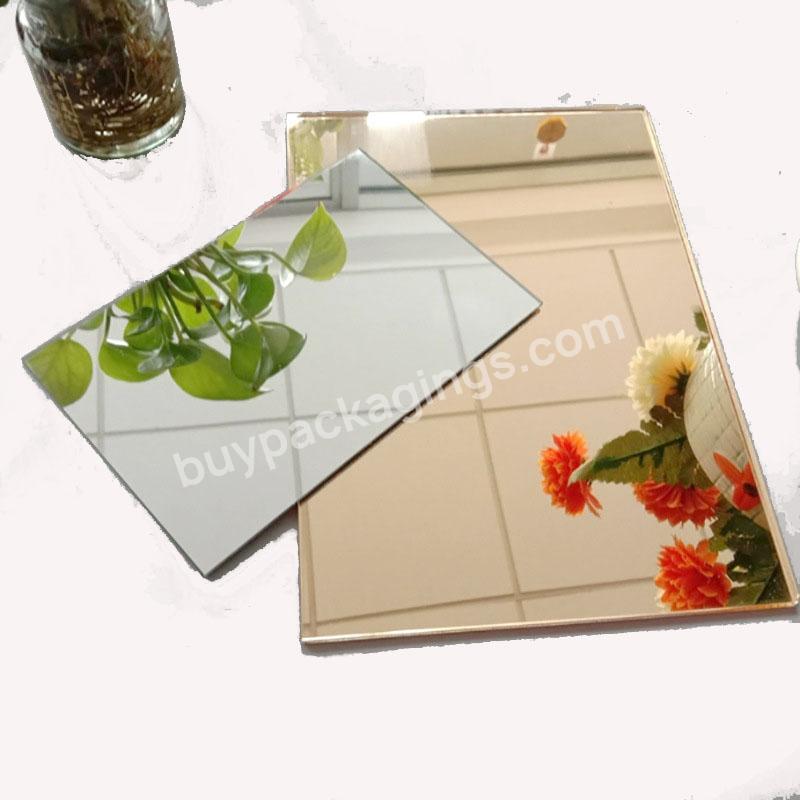 Hot Sale Gold Color Plastic Eco-friendly 1220*2440mm 4*8ft Panel Customized Acrylic Mirror Sheet