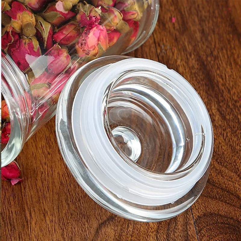 Hot Sale High Quality 150ml 375ml 750ml 1250ml 2500ml Clear Glass Storage Jar For Storage Food