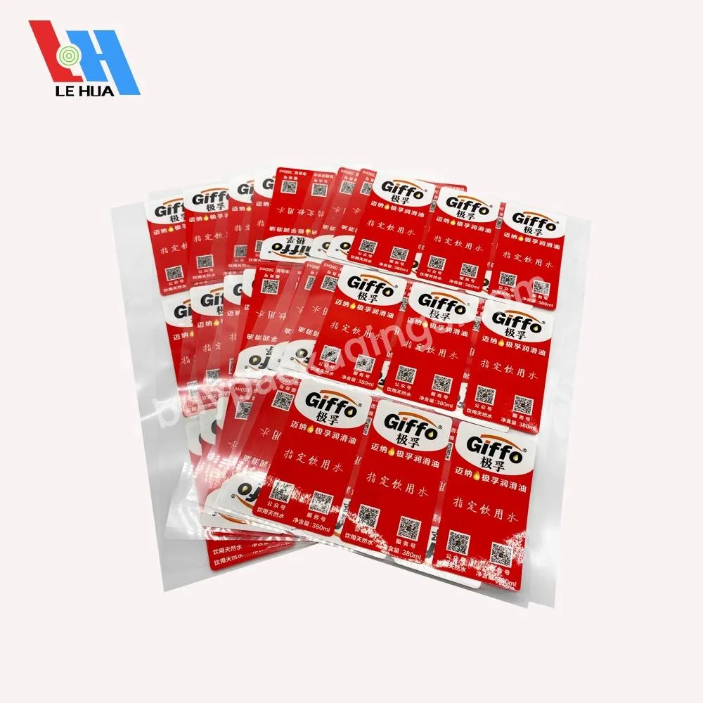 Hot Sale Manufacturer Custom Vinyl Logo Label Stickers Adhesive Waterproof Custom Sticker Label With Logo Printed