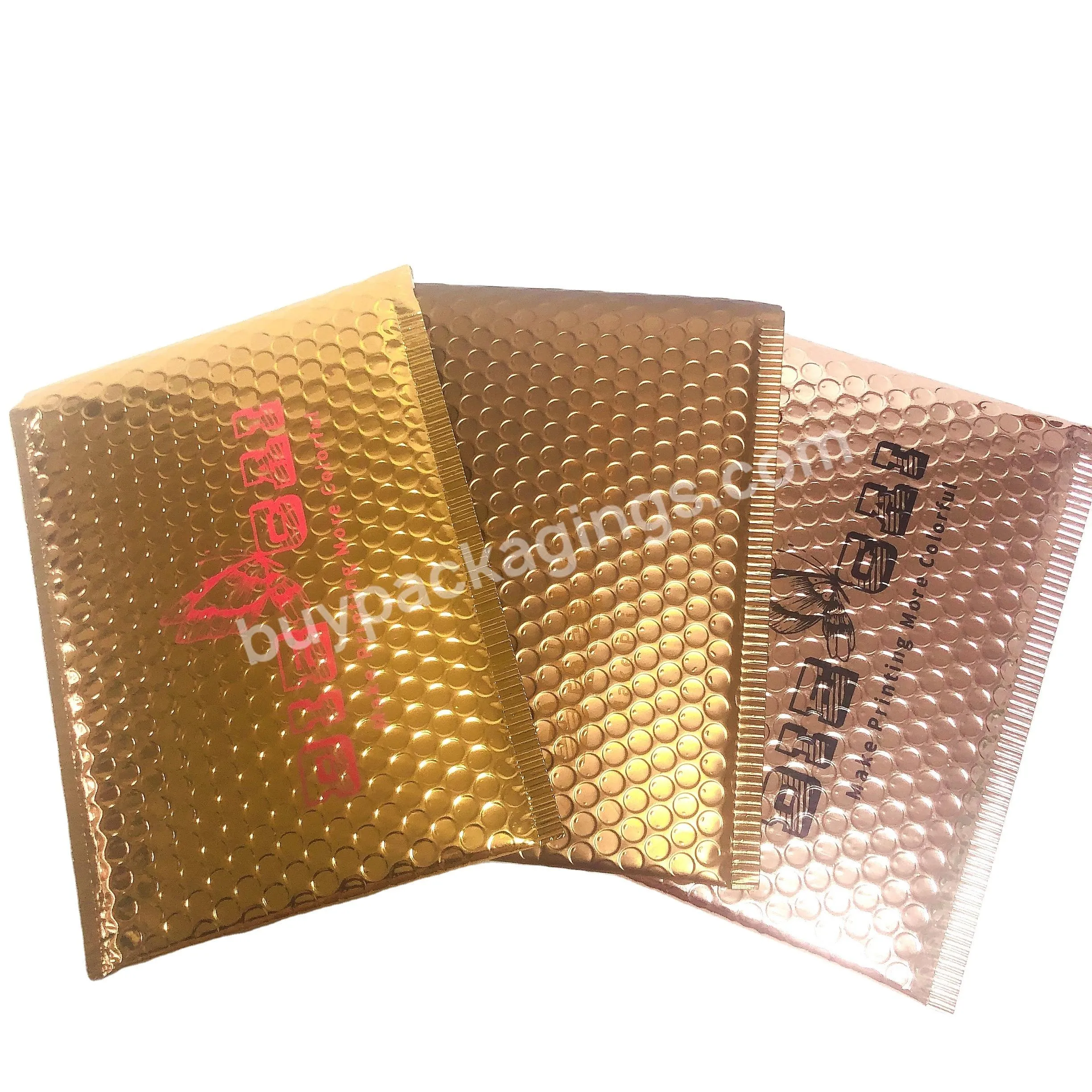 Hot Sale Metallic Foil Bubble Envelopes Custom Personalized Bubble Bag Padded Envelopes Packaging Mailer