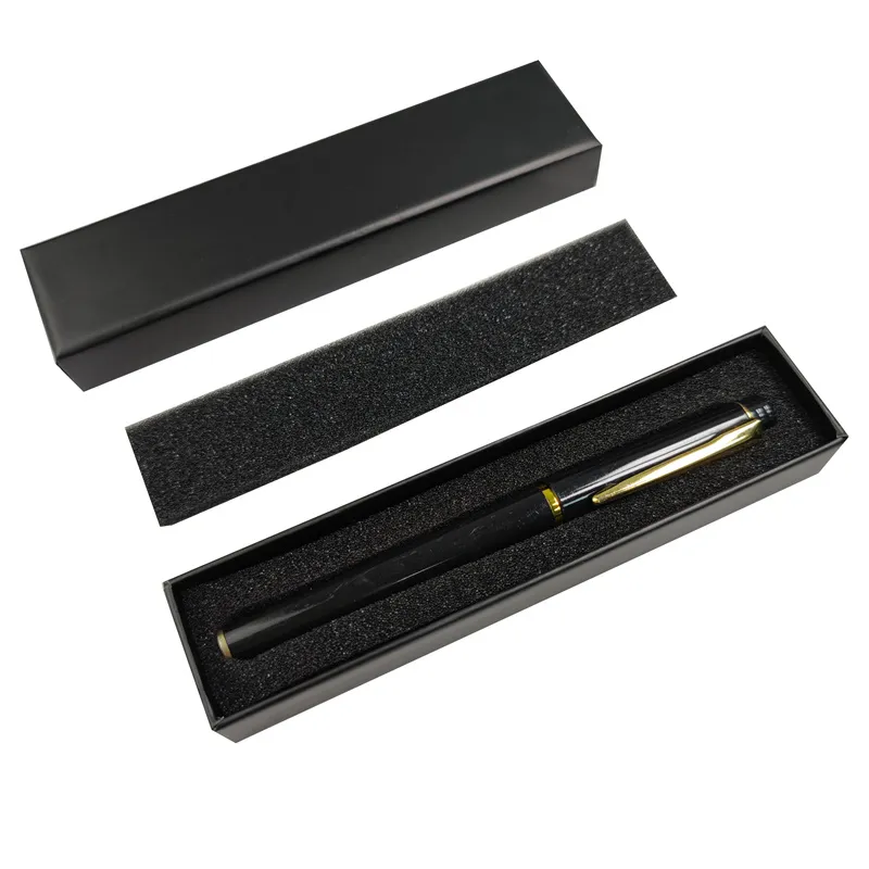 Hot Sale paper cardboard custom Logo Luxury Gift Pen Box Gift Pen Set packaging with Foam