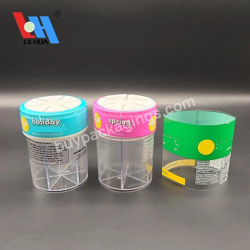 Hot Sale Perforated Tamper Proof Seal Pvc Thermal Shrink Sleeve Label For Sweets Candy Cans Bottles Packaging Printed