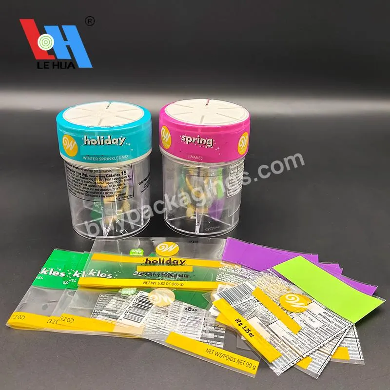 Hot Sale Perforated Tamper Proof Seal Pvc Thermal Shrink Sleeve Label For Sweets Candy Cans Bottles Packaging Printed