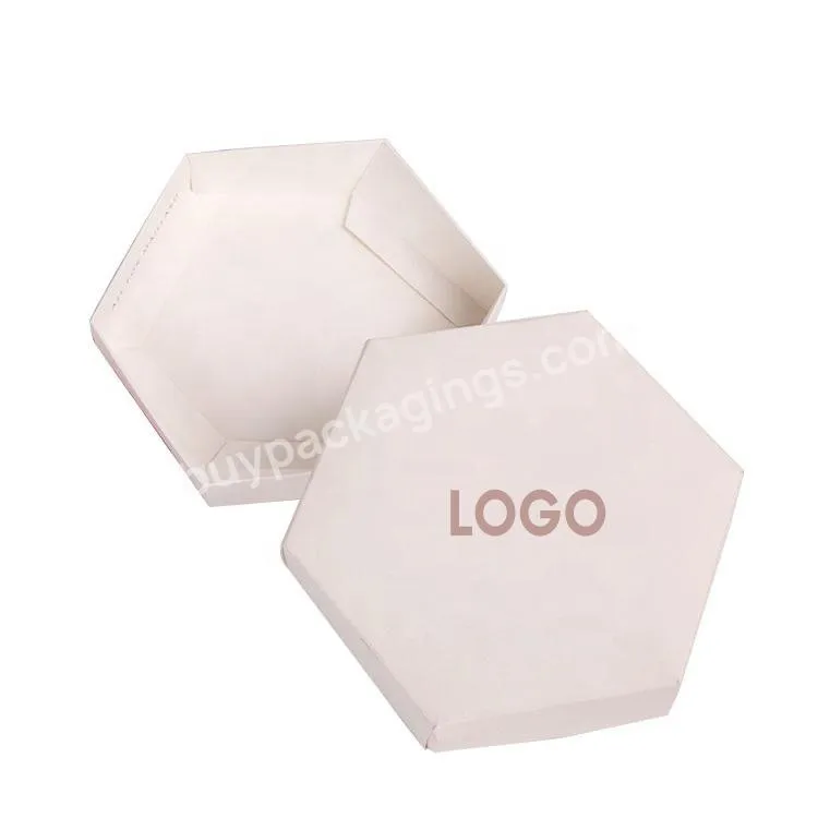 Hot Sale Recycle Luxury Design Lid And Base Gift Paper Packaging Custom Printed Hexagon Cardboard Gift Box