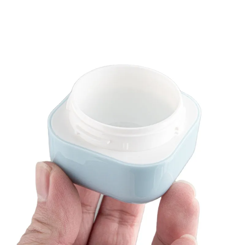 Hot Sale  Square Round Corner  PP Material Cheap Price  Face Skin Care Facial Mask  Plastic Bottle Jar