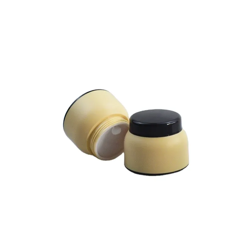 Hot Sale Threaded Screw Cap PP Material Spiral Cover 100g Cream Face Skin Care Plastic Bottle Jar