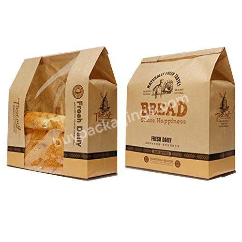 Hot Sale Transparent Plastic Wicket Opp Loaf Perforated Bread Paper Bags