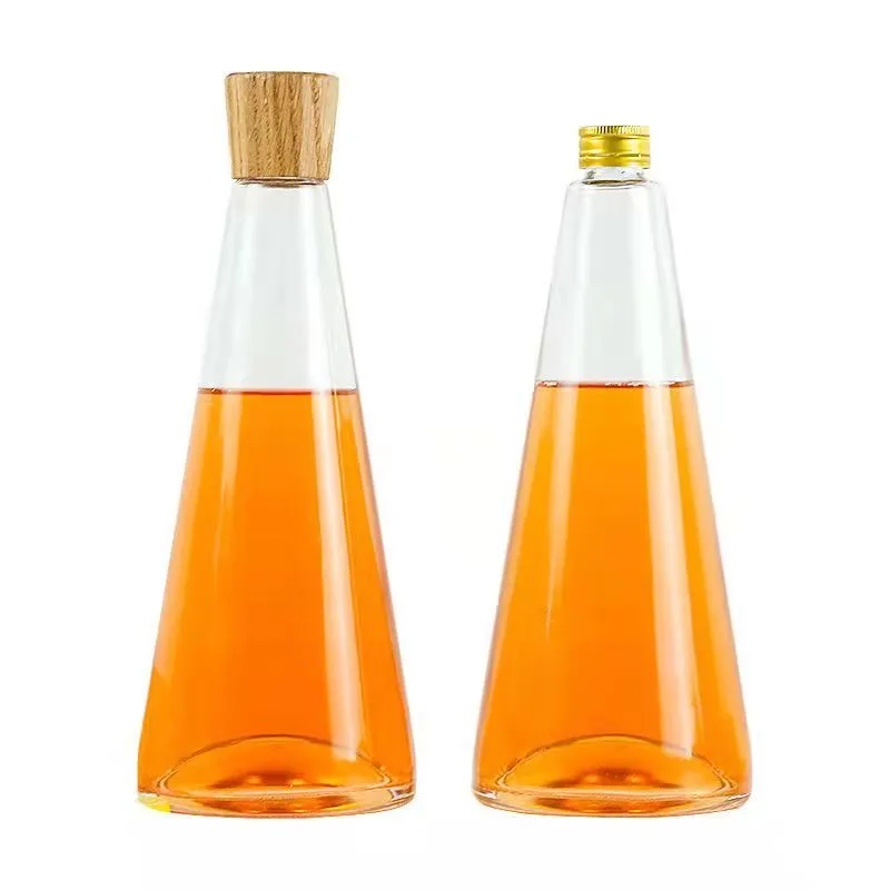 Hot Sales Clear Glass Bottle Wine Custom Logo Good Quality Juice Empty Glass Bottle For Drink