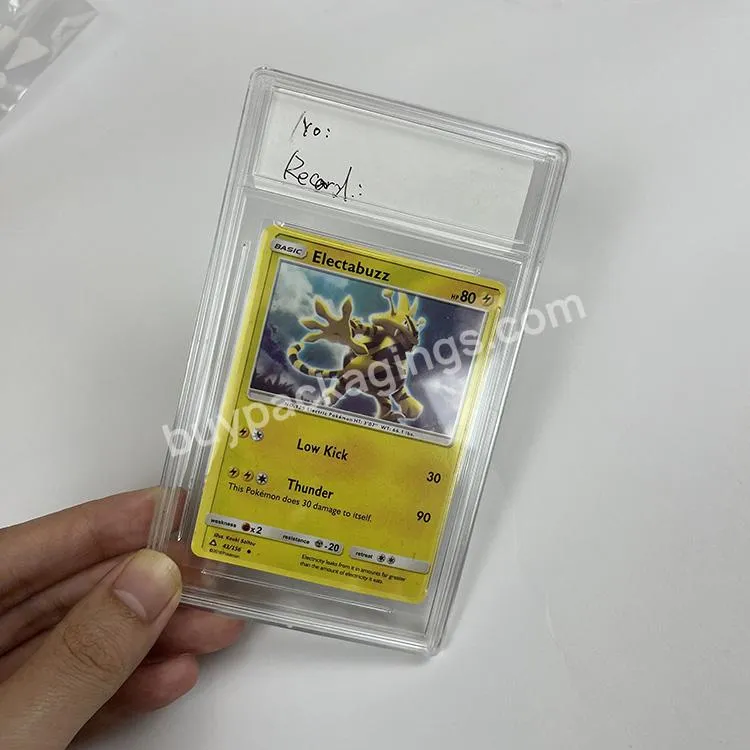 Hot Sales Empty Plastic Trading Cards Psa Graded Playing Card Slab Case - Buy Graded Card Slab,Psa Card Grading Slab,Plastic Card Grading Case Slab.