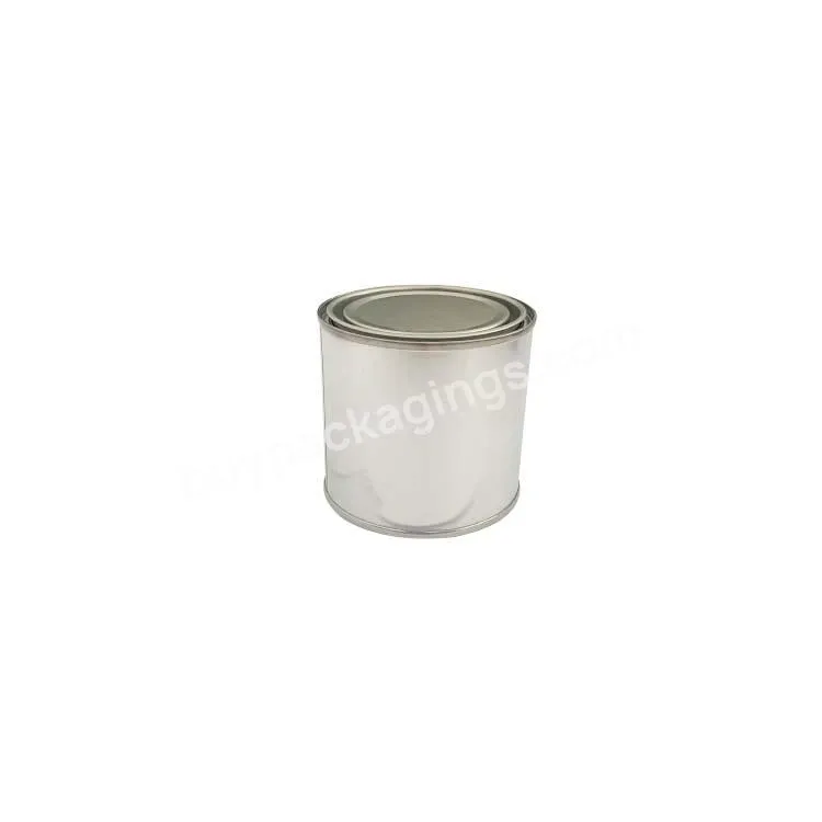 Hot Sell 0.25l Round Metal Paint Tin Can With Lid For Paint Packaging
