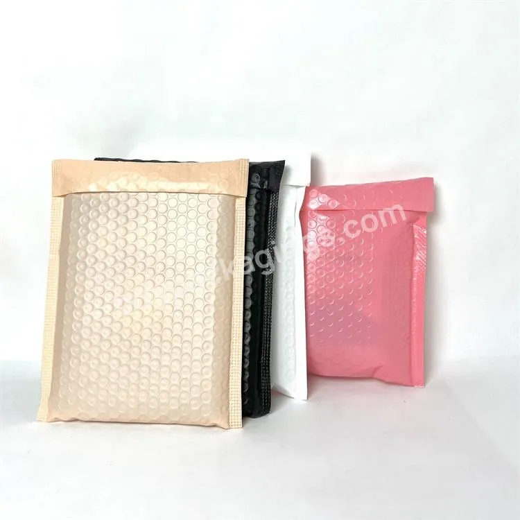 Hot Sell Biodegradable Envelopes Padded Shipping Bags Frosted Matte Black Bubble Mailer Bage Shipping Bags