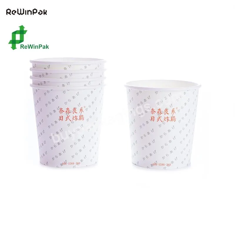 Hot Sell Disposable White Paper Meal Bowl Takeaway Food Container With Laminating-sheet Sell In Super Market