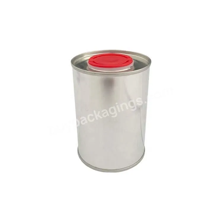 Hot Sell Factory Price 250ml Metal Tin Can With Plastic Lid For Oil Packaging