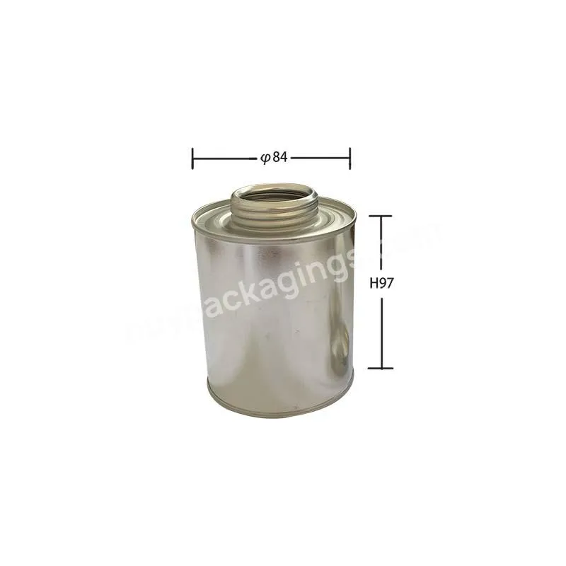 Hot Sell High Quality 473ml Metal Tin Can With Lid For Pvc Glue Packaging