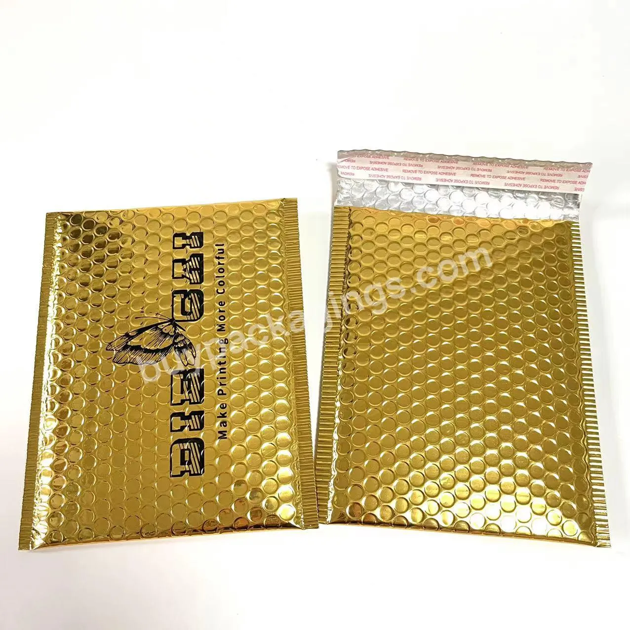 Hot Selling Bubble Mailers 6x10 Inch 25 Pack Waterproof Padded Envelopes Cushioning Self Seal Adhesive Padded Gold Bubble Mailer