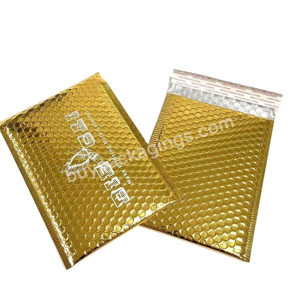 Hot Selling Bubble Mailers 6x10 Inch 25 Pack Waterproof Padded Envelopes Cushioning Self Seal Adhesive Padded Gold Bubble Mailer