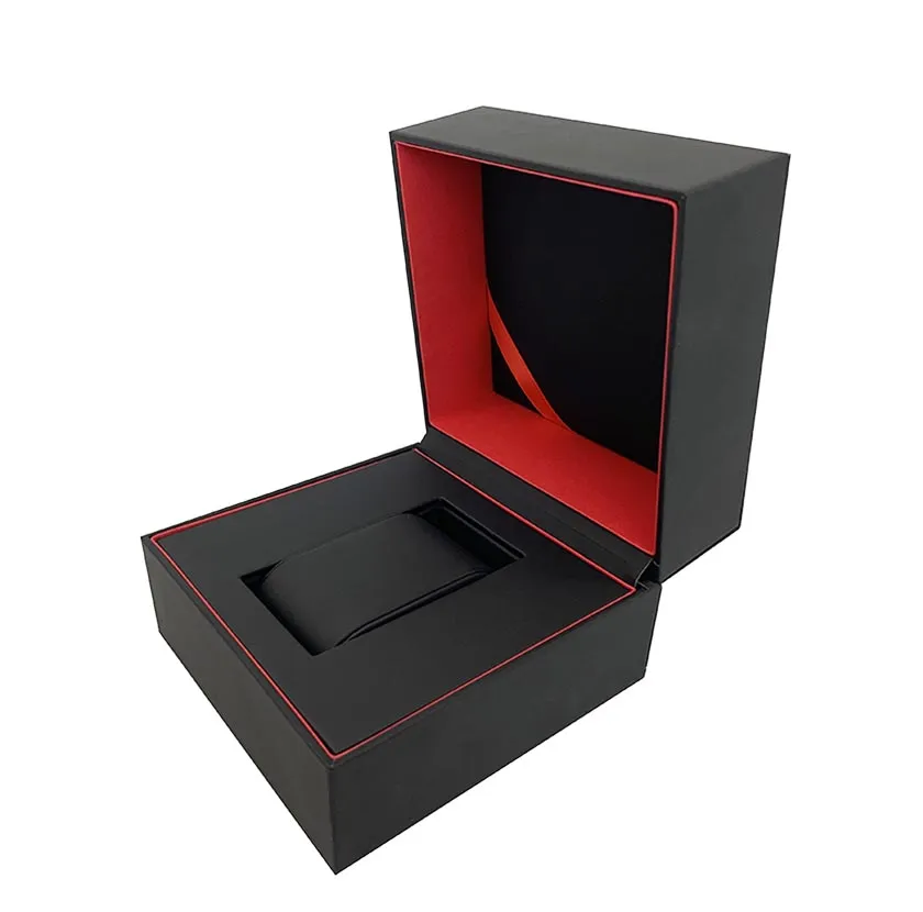 Hot Selling Classic Black PU Leather Custom Watch Packaging Box