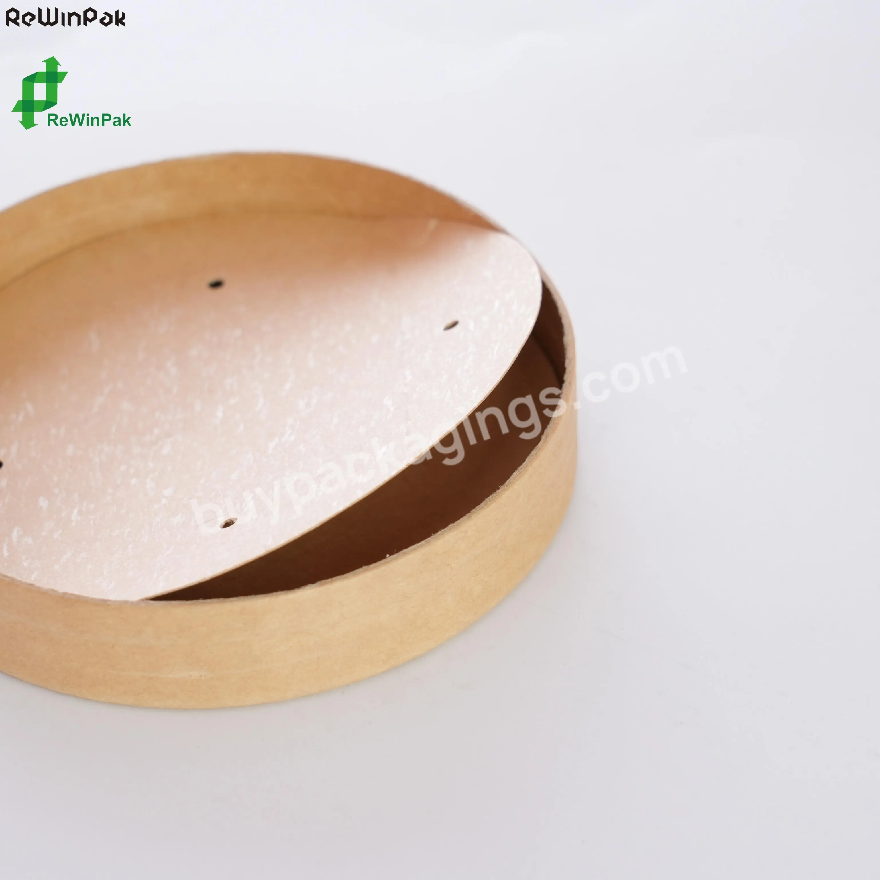 Hot Selling Custom Printing Kraft Paper Lid For Kraft Paper Soup Bowl Kraft Paper Noodle Cup Hot Soup Bowls