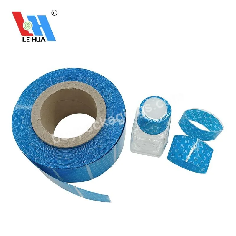 Hot Selling Custom Pvc/pet Shrink Wrap Sealing In Packaging Labels For Plastic Bottle Top Cap With Tamper Seal