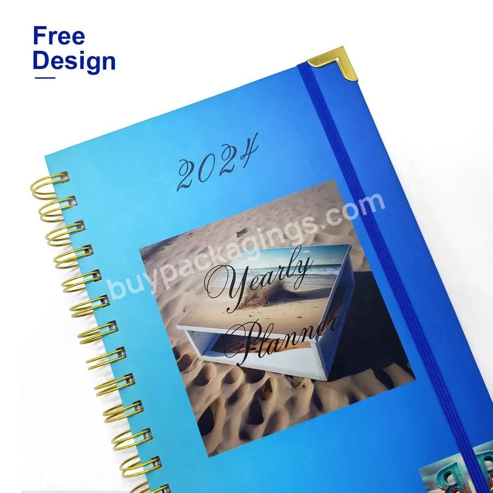 Hot Selling Daily Planner 120 Gsm Inner Notebook Planner Custom Printing Planners And Notebooks Custom 2023 For Office