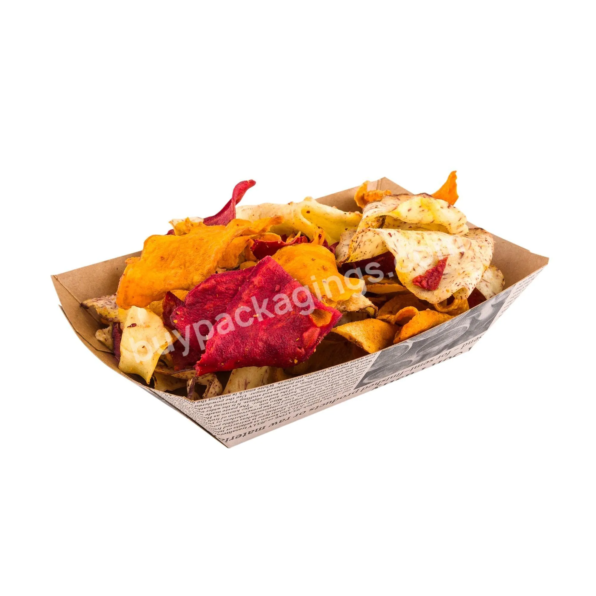 Hot Selling Disposable Paper Tray For Hot Dog Customized Shape Sizes And Printing Logo