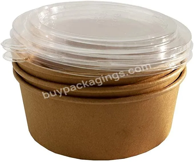 Hot Selling Eco Friendly Food Grade Safe Material Paper Bowl For Families Camping,Picnics,Lunches