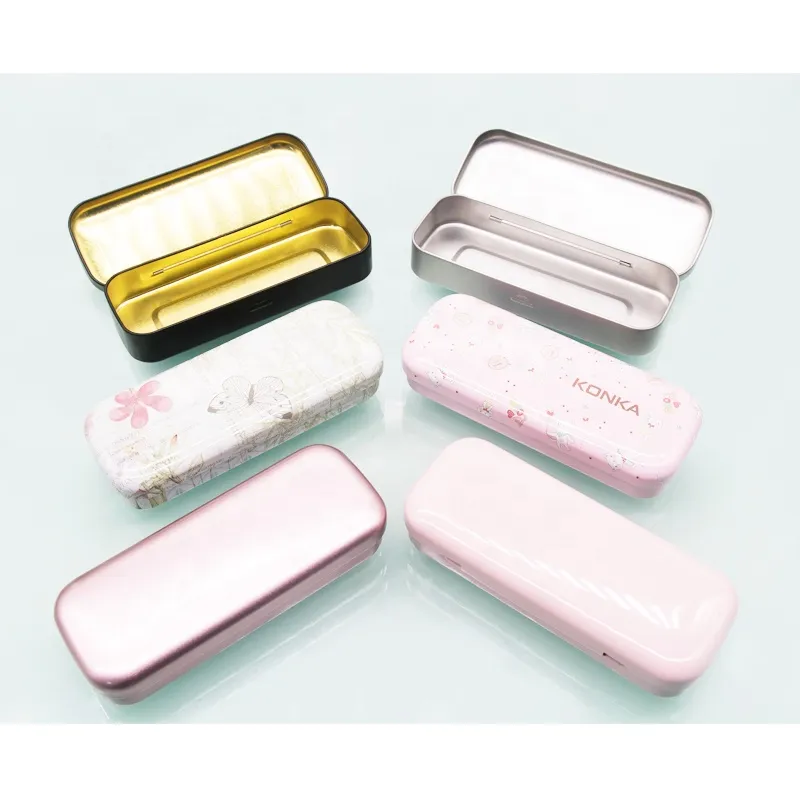 Hot Selling Factory OEM ODM square candy gift biscuit universal square handle cigarette olive tin favor boxes