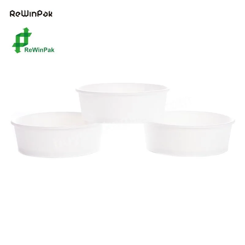 Hot Selling Food Grade Disposable Takeaway 500ml Round White Kraft Salad Paper Bowl With Transparent Lid - Buy Hot Selling Food Grade Disposable Takeaway 500ml Round White Kraft Salad Paper Bowl With Transparent Lid,Paper Bowl 500ml White,White Paper